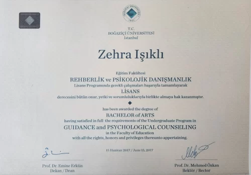 Boğaziçi Üniversitesi Diploma